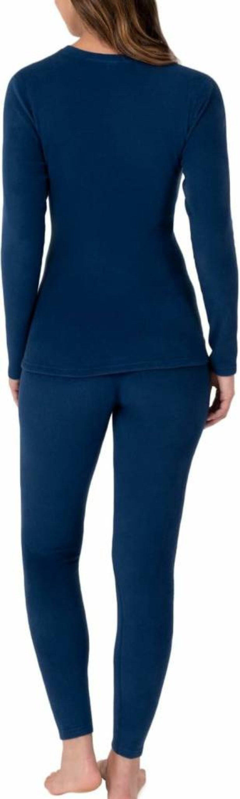 Fruit of the Loom Women's Thermal Underwear Set - Fleece Lined Stretch Long Johns for Warmth & Comfort