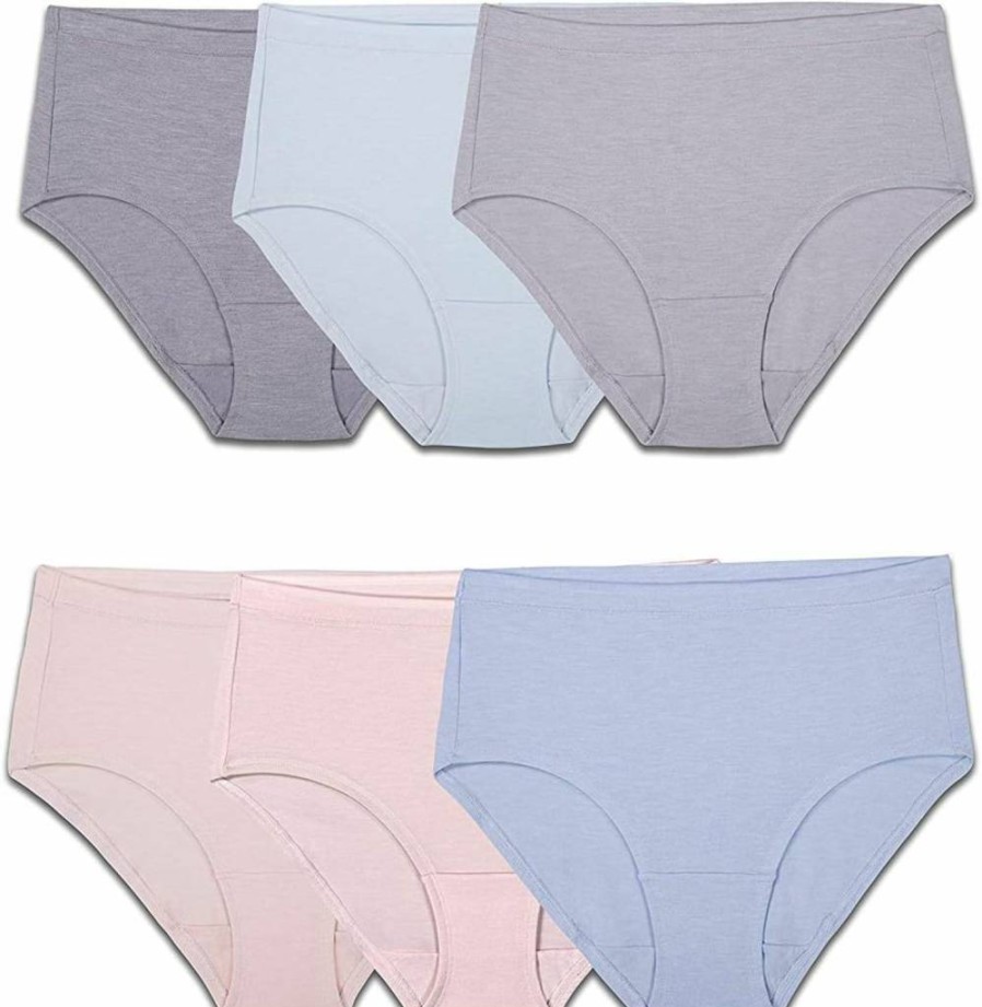 Fruit of the Loom Women's BeyondSoft Plus Size Underwear - Ultra Soft, Comfort-Fit Panties for Everyday Wear