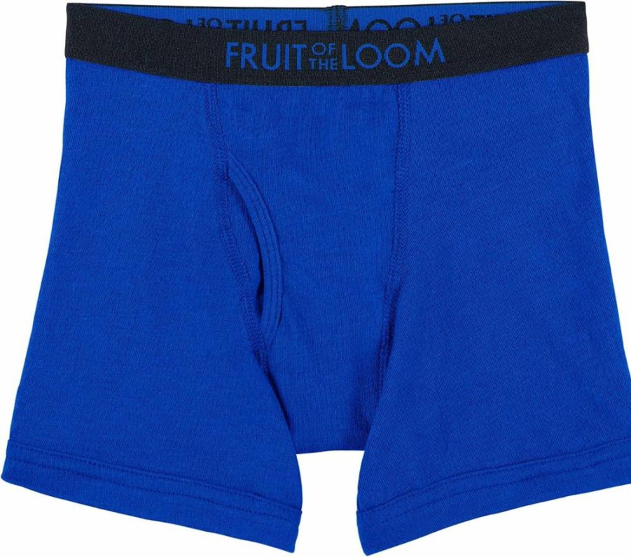 Fruit of the Loom Boys' Comfortable Breathable Mesh Boxer Briefs - Soft Underwear for Active Kids